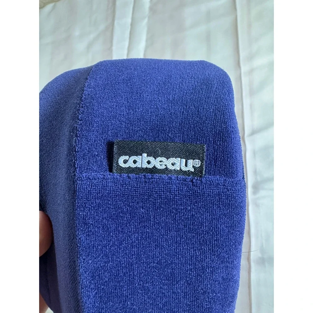 Cabeau Evolution Memory Foam Travel Neck Pillow Navy Blue Adjustable Toggle